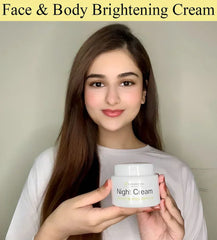 Night Cream For Bright, White And Clear Skin.