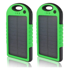 Solar Powerbank 10000mah With Led Flash Light (random Color)