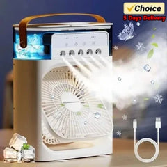 3 In 1 Fan AIr Conditioner Household Small Air Cooler LED Night Light